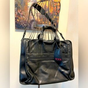 TUMI Leather Work Bag (Unisex)